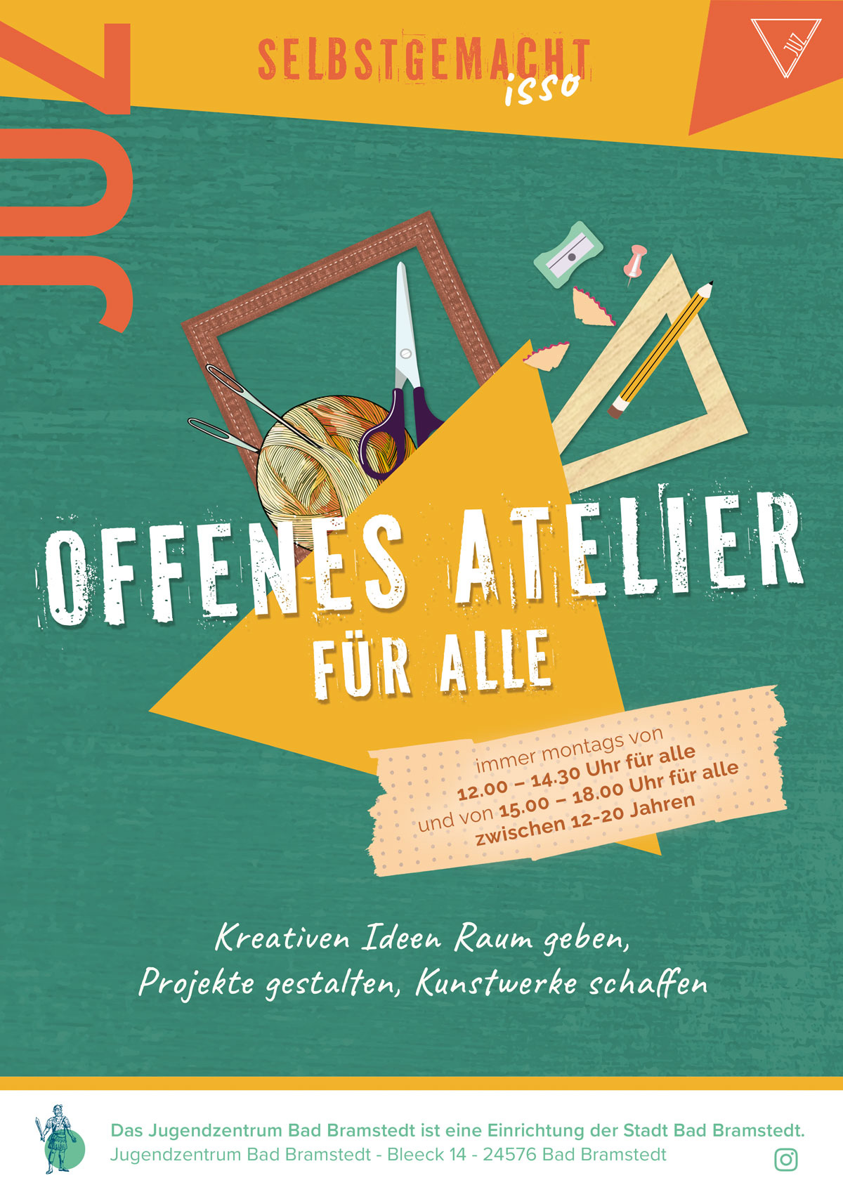 JUZ_Selbstgemacht_OffenesAtelier_Plakat_Web